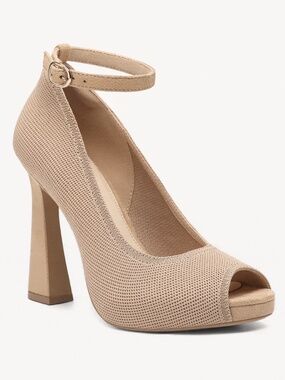 PowerWalk Peep-toe Heeled Pump